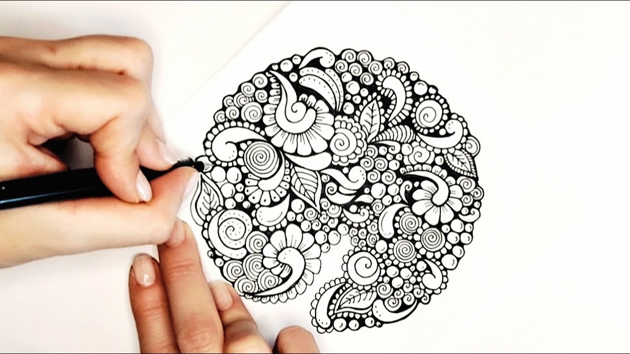 Zentangle patterns for beginners 🔸 Drawing idea 🔸Zenart