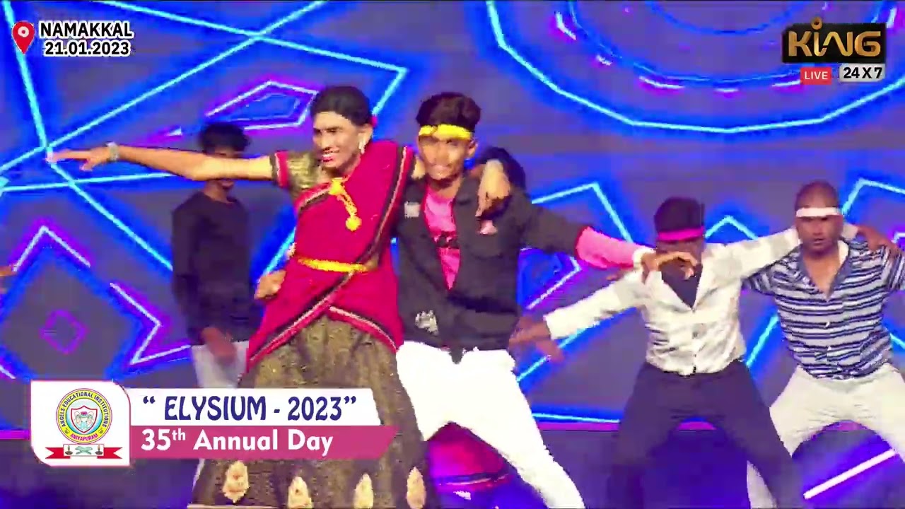 Mukkala Mixing Songs Dance Performance by XI (Boys  ) || Little Angles Educational Institutions