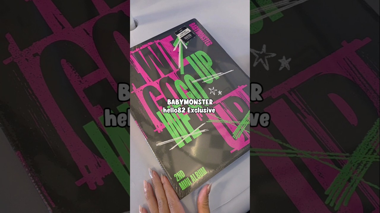 BABYMONSTER WE GO UP Unboxing (UP Ver.) Hello82 Exclusive Album #kpop #babymonster #monstiez