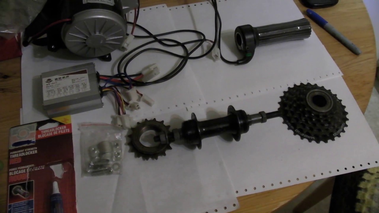 dual freewheel rear drive adaptation of bicycle for electric drive system