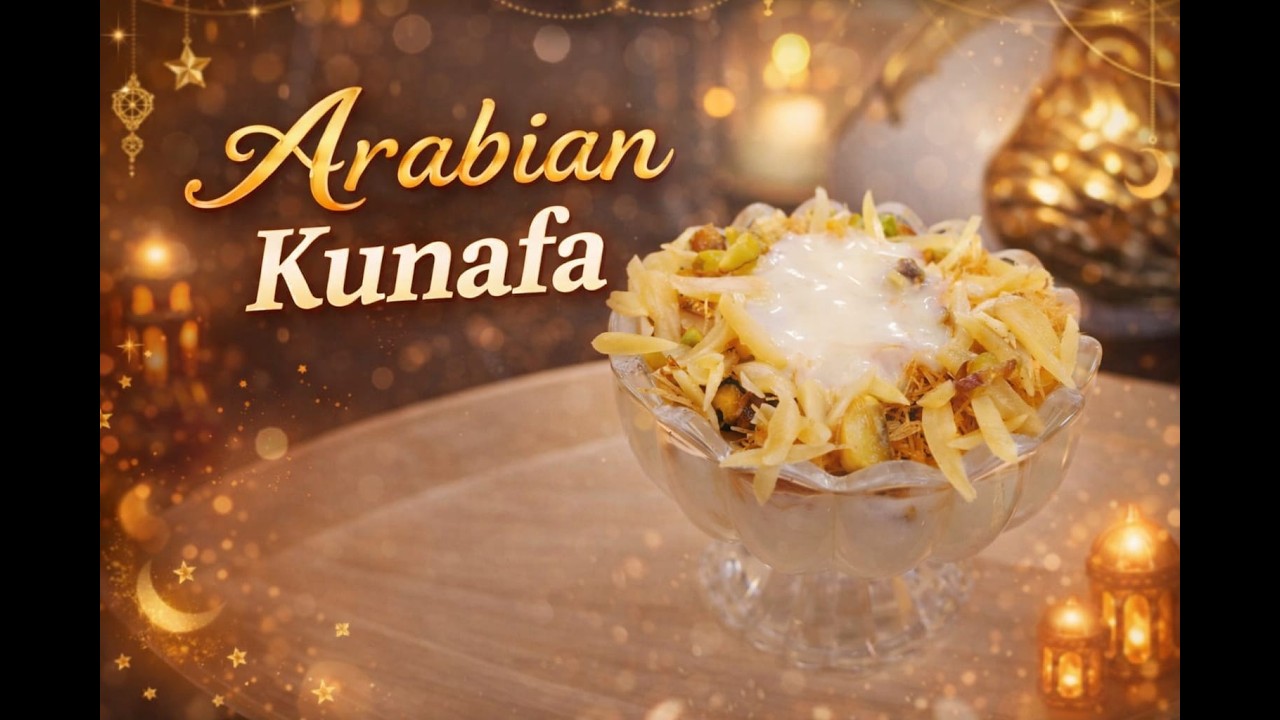 Arabian Kunafa Recipe | Creamy & Easy Dessert at Home
