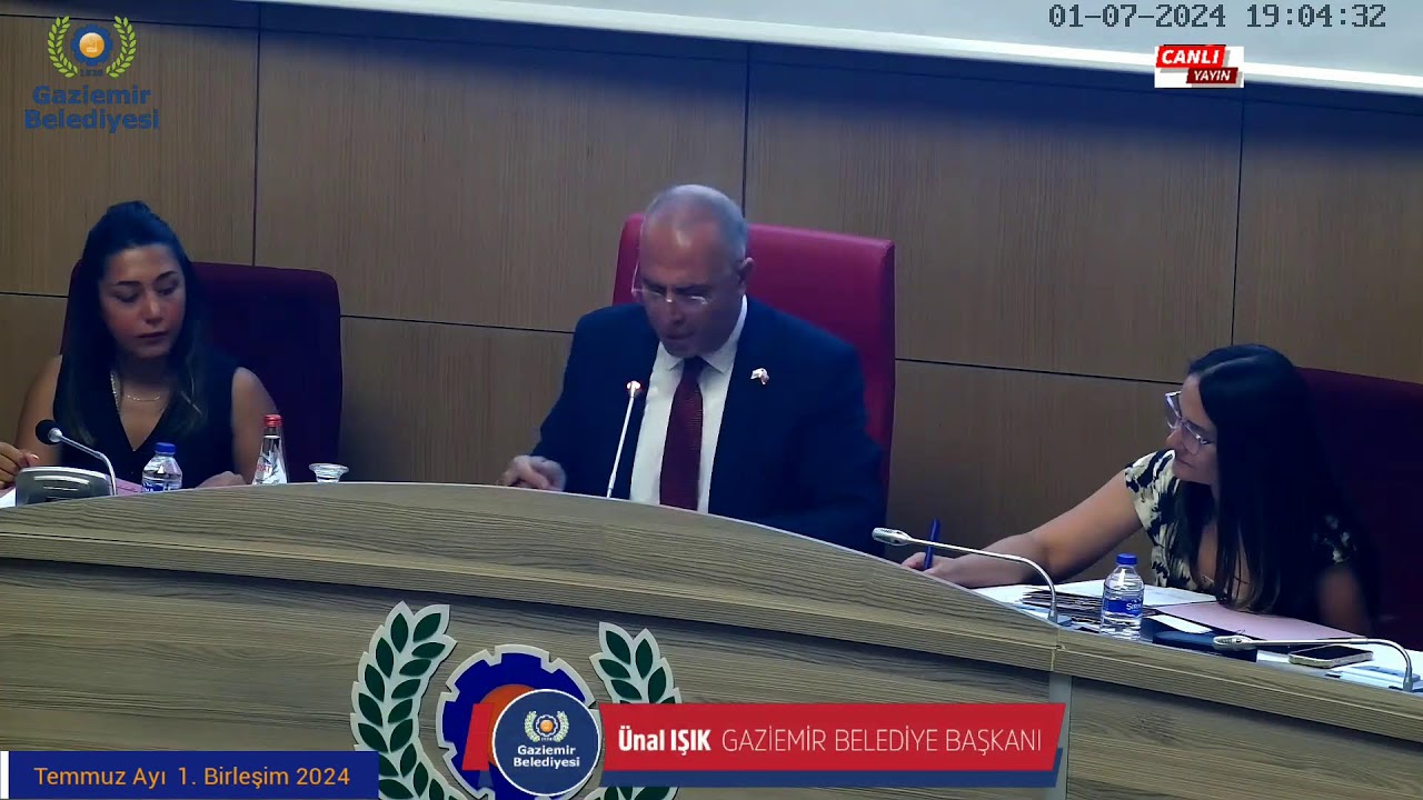 Gaziemir Belediyesi Meclis Toplantısı Temmuz Ayı 1. Birleşim 2024