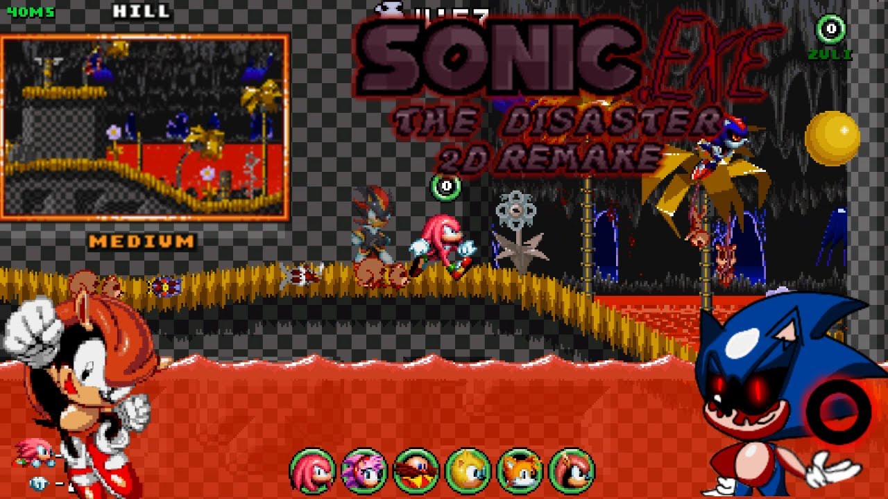 Brandon's Sonic.EXE The Disaster 2D Remake Mania Mod - Gameplay