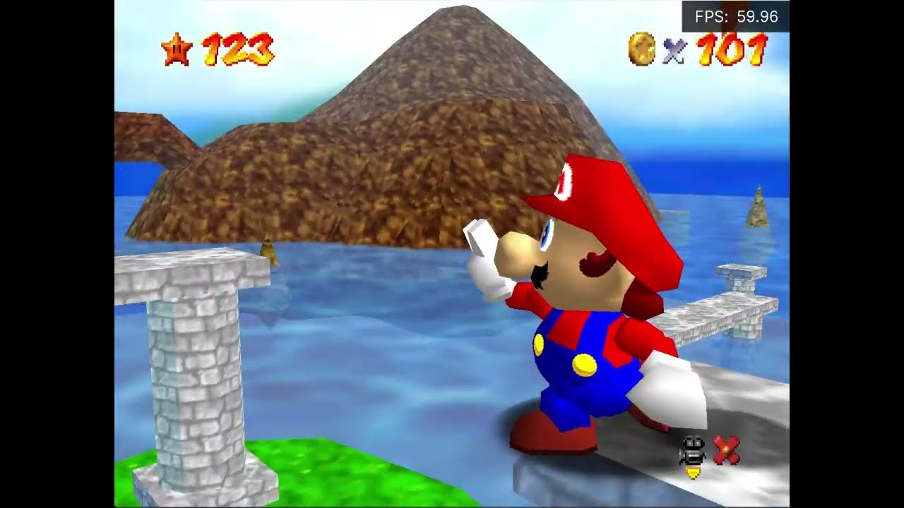 Super Mario 74: Ten Years After - Course 13: Sea Salt Peaks (savestateless)