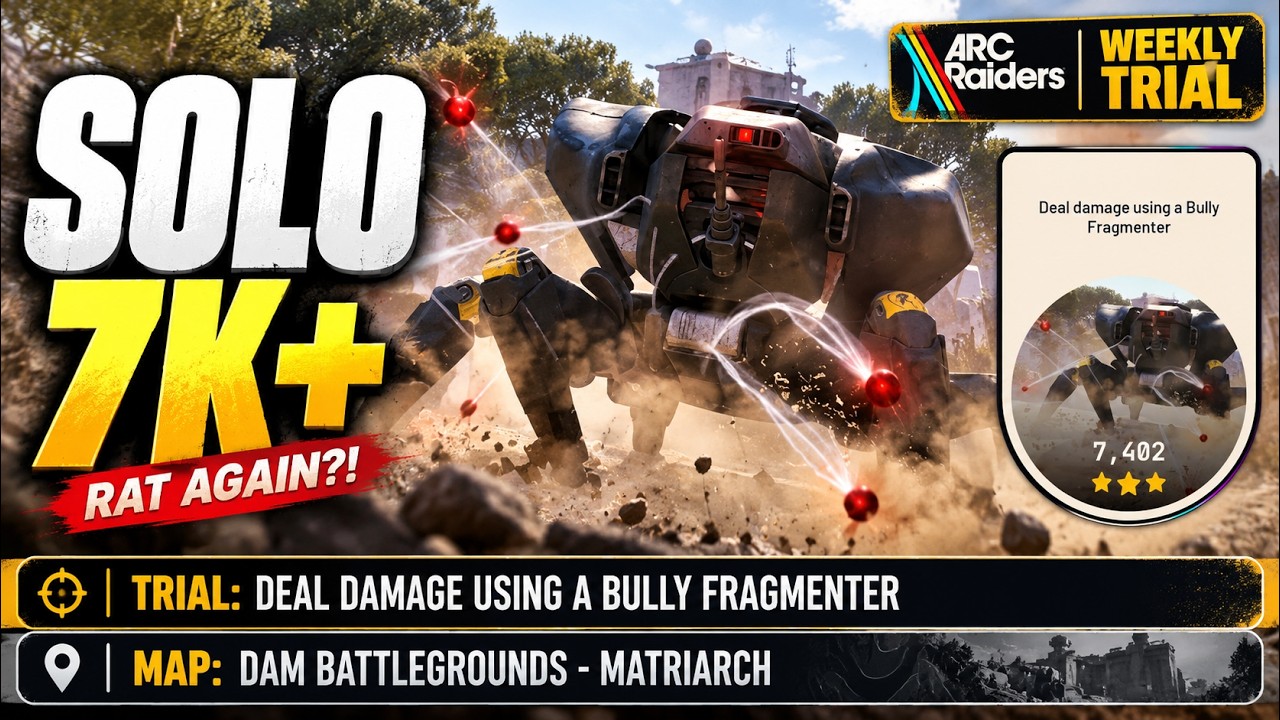 7K+ SOLO Deal Damage Using a Bully Fragmenter Trial | First Run Ruined by a RAT | ARC Raiders