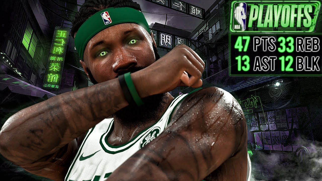 QUADRUPLE-DOUBLE IN PLAYOFF THRILLER! NBA 2K20 My Career Gameplay Best Paint Beast Build