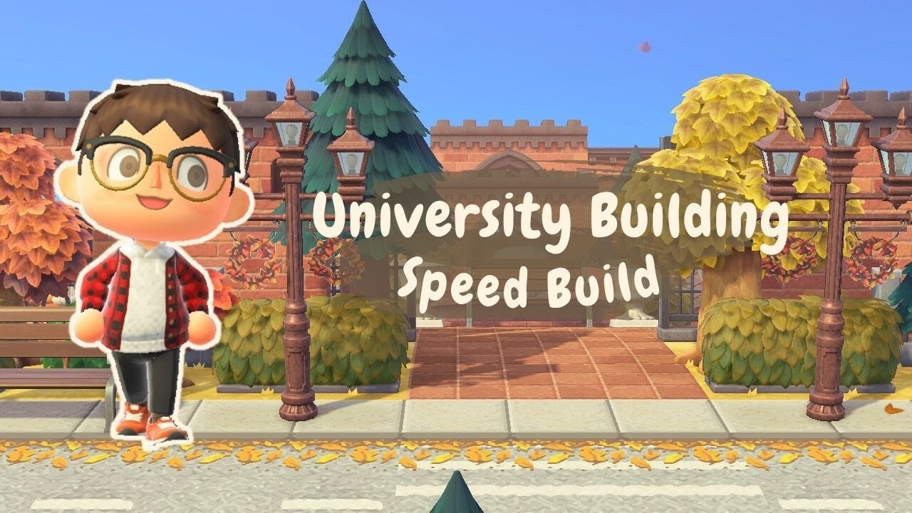 Autumnal Gated University Build: Honeycrisp Episode 3 || ACNH: Speedbuild