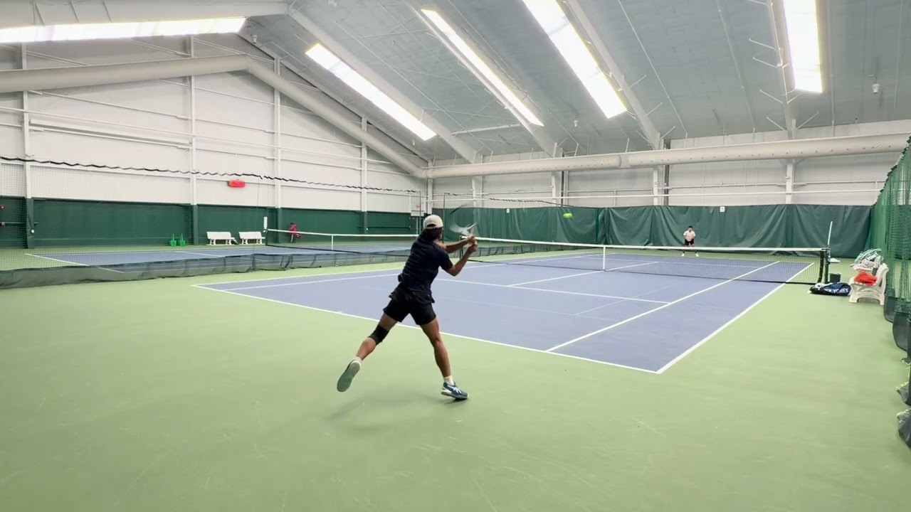Indoor tennis Dan (UTR 8) vs Van (UTR 8) #tennis
