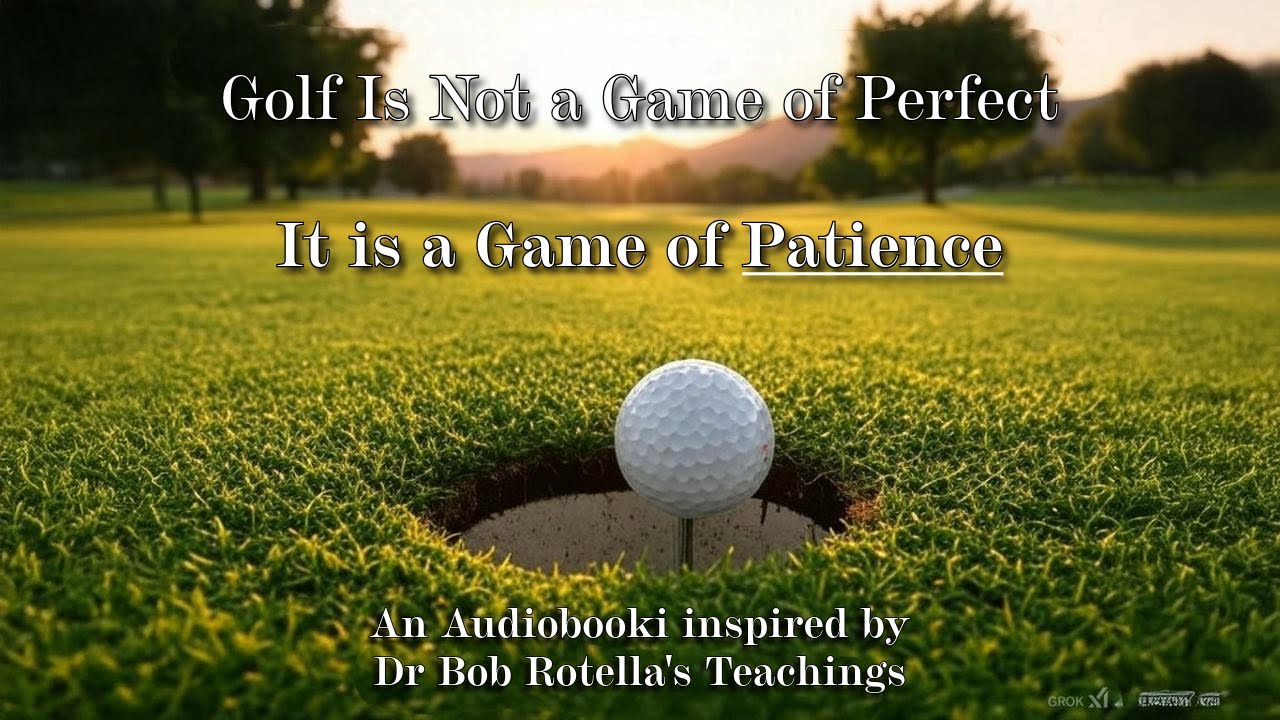 Golf is not a Game of Perfect Golf, It is a game of Patience. Inspired by Dr Bob Rotella's teachings