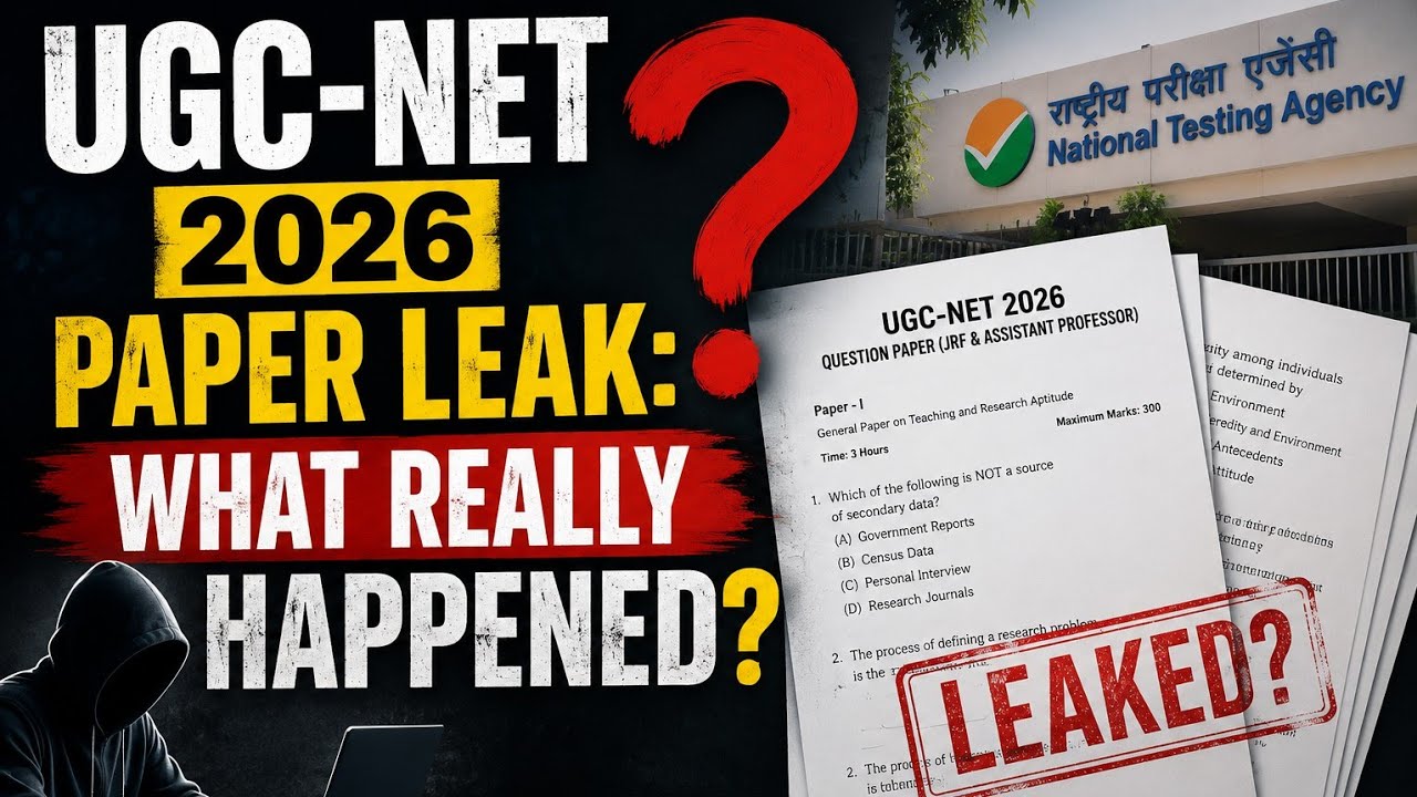 UGC-NET 2026 Paper Leak: What Really Happened? #paperleak #ugcnet #ugc #sociology 