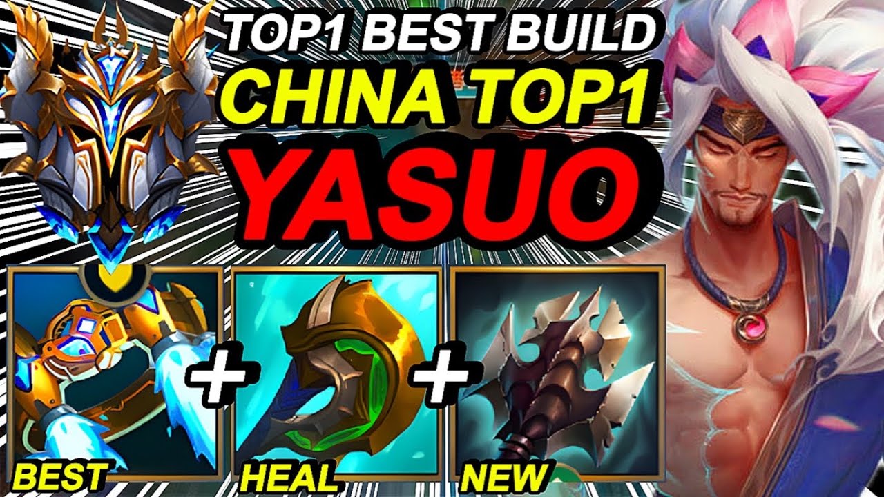 Wild Rift China Top1 Yasuo Mid - Tank Build China Meta - Sovereign Rank Gameplay - Best Build Runes
