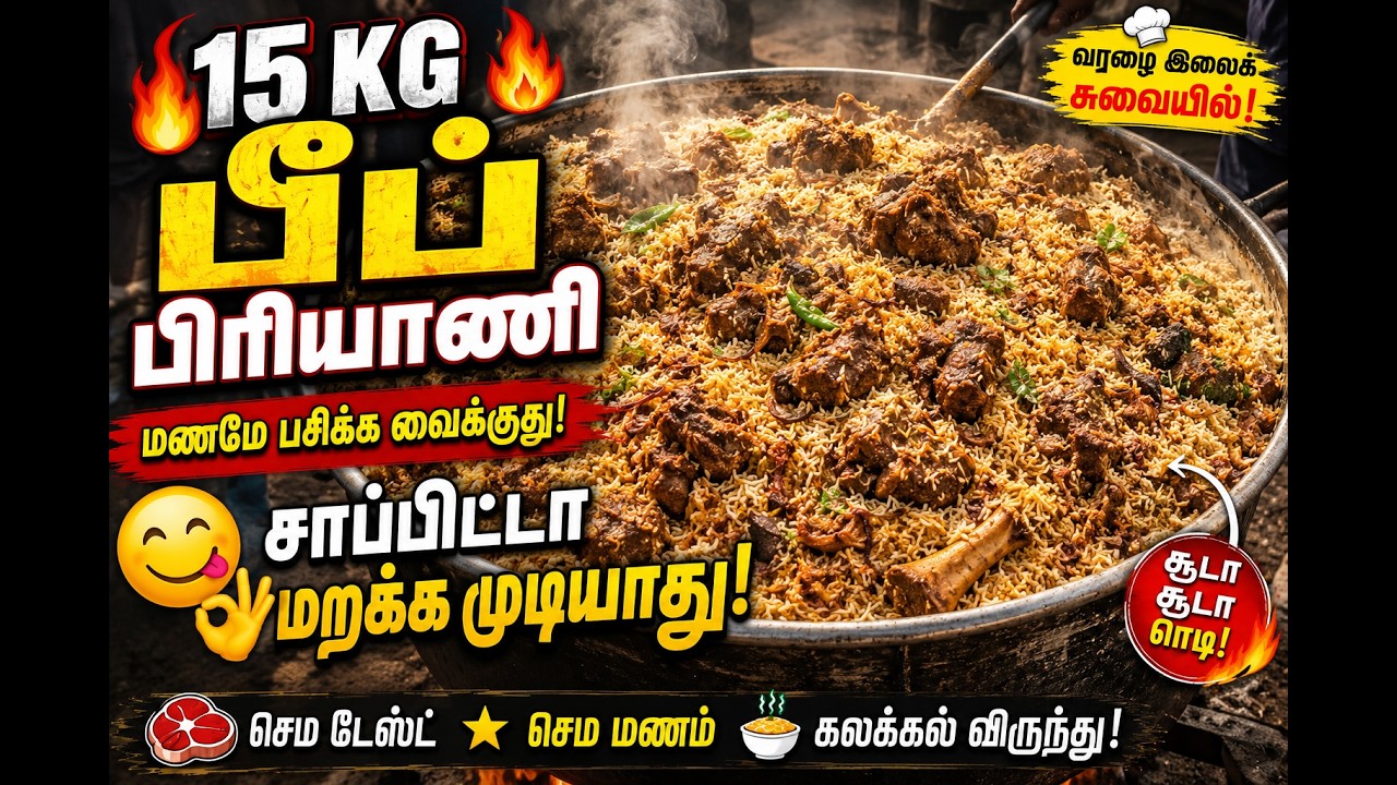 சுவையின் சுல்தான் – பீஃப் பிரியாணி | Delicious Beef Biryani | Vellore Basha Bhai | @KKChefTamil