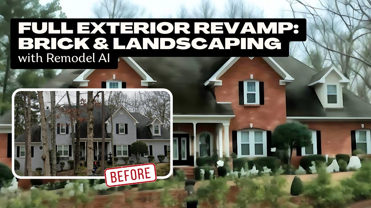 Full Home Exterior Renovation: Brick and Major Landscaping