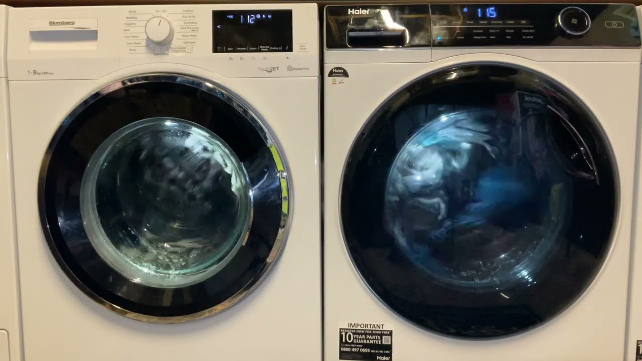 Wash Race Blomberg LWF194520QW Vs Haier HW90-B14959U1 Cottons 40 Vs Quick Wash 57 40’c 1400rpm