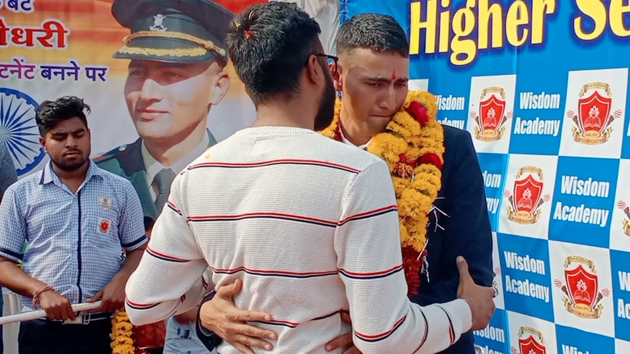 Warm welcome on arrival at village after becoming lieutenant #Pratham Ratanlalji Choudhary💎🇮🇳👮🇮🇳💎