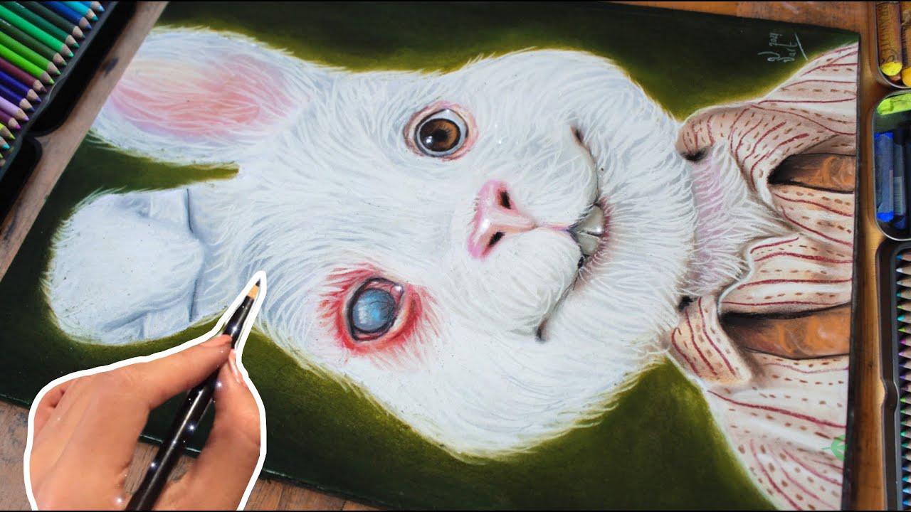 COMO DIBUJAR A  RALPH EL CONEJITO  SAVE RALPH VANE V ART  DRAWING RALPH THE RABBIT