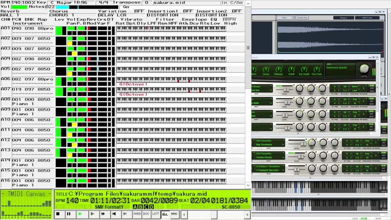 KOF'98  XX ~ 決着R&D [MIDI SD-80 + VST]