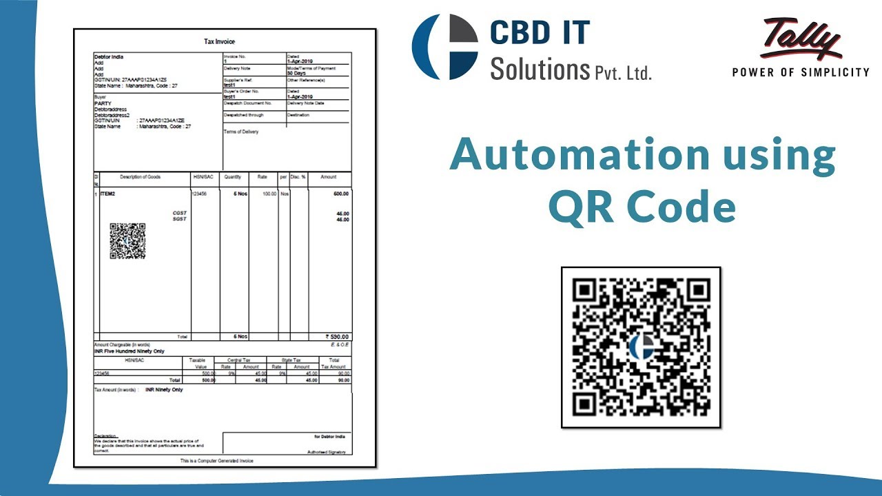 Data Exchange (Voucher) using QR Code In Tally.ERP 9