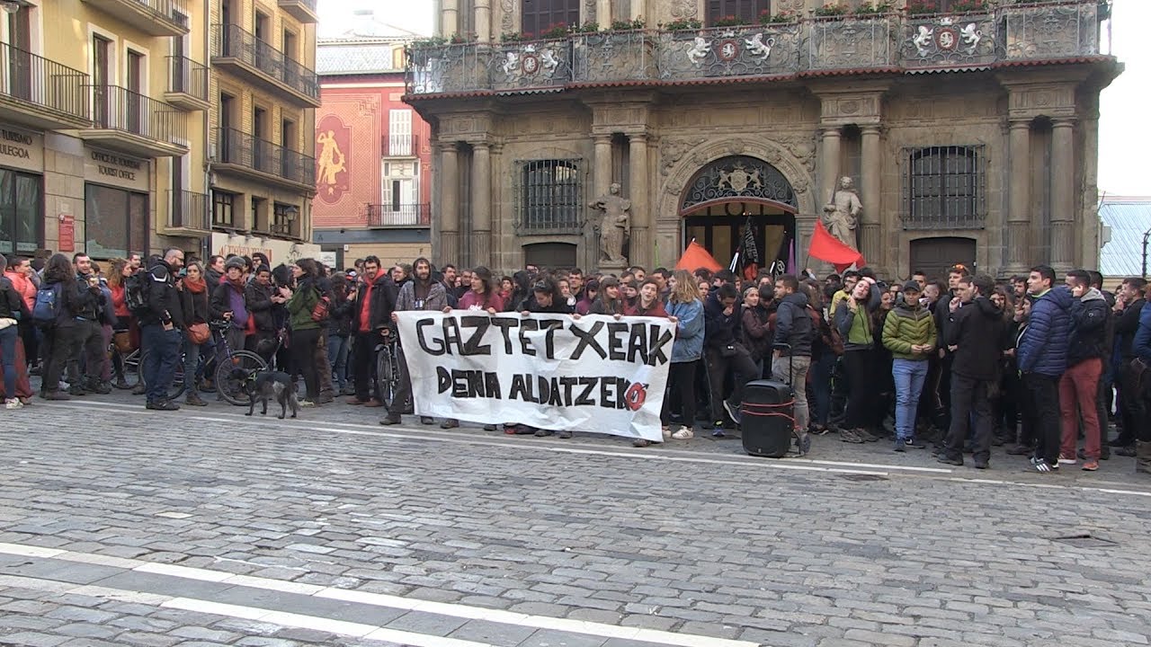 Concentración de apoyo a los Gaztetxes