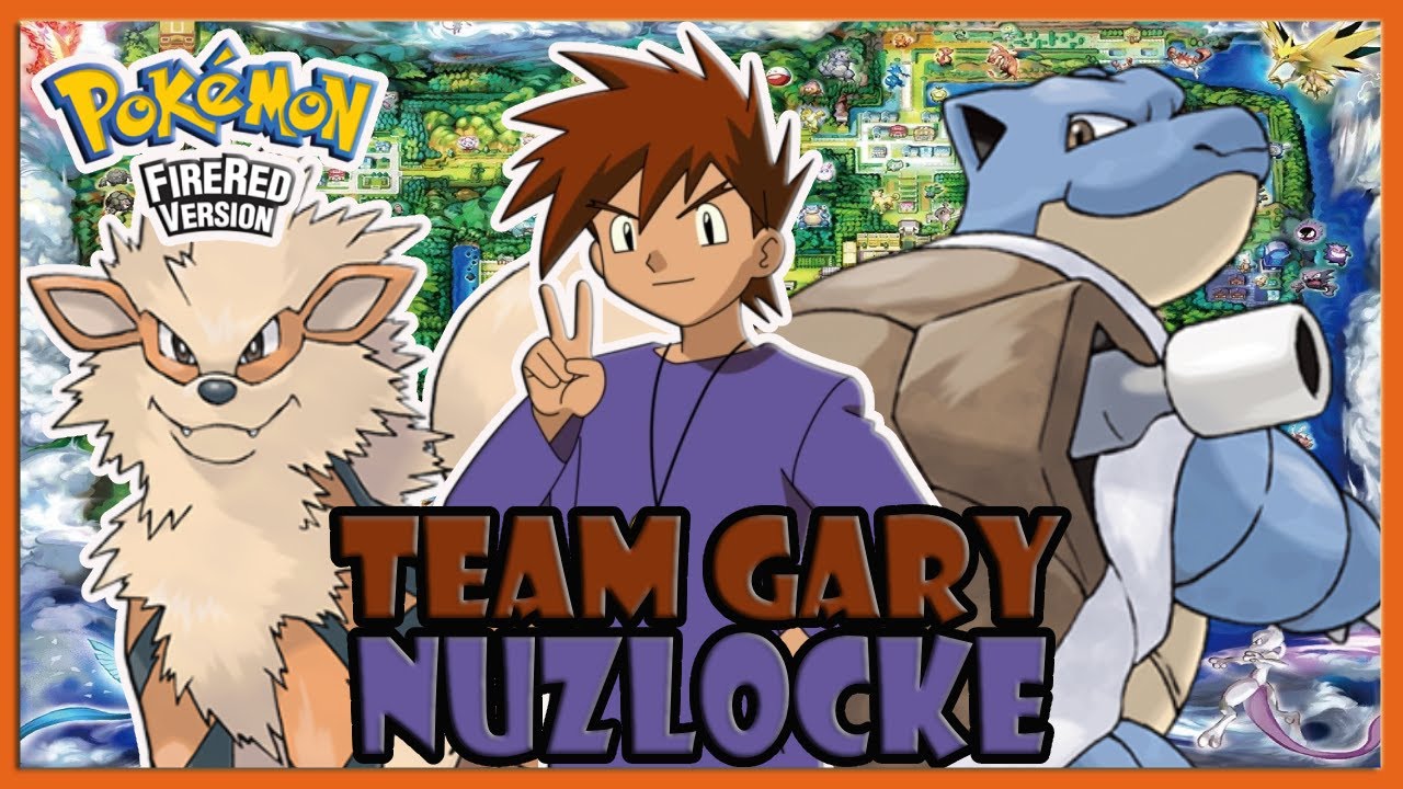 ¿Puedo pasar POKÉMON ROJO FUEGO  en modo NUZLOCKE con el equipo de GARY?