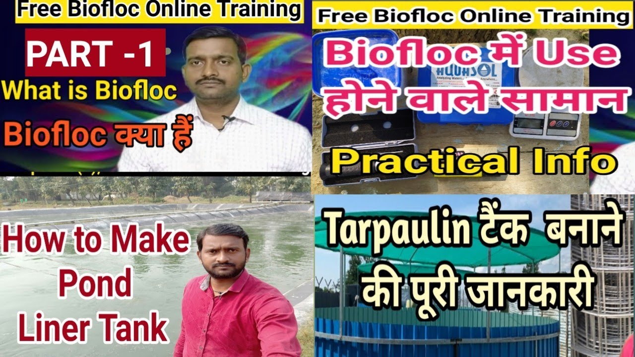 Part -1 l Free Biofloc Fish Farming Training l पोंड लाइनर Biofloc मछली पालन की पूरी जानकारी