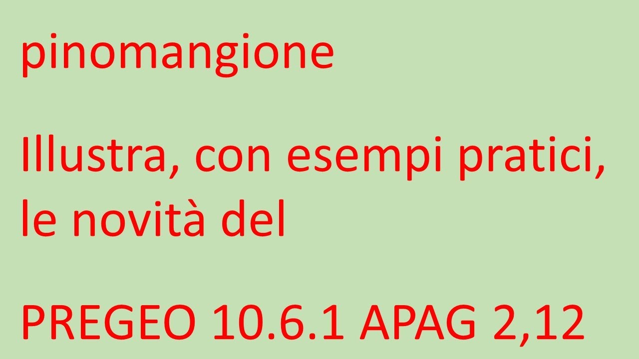 pregeo 10 6 1 - approfondimenti dal blog di pinomangione
