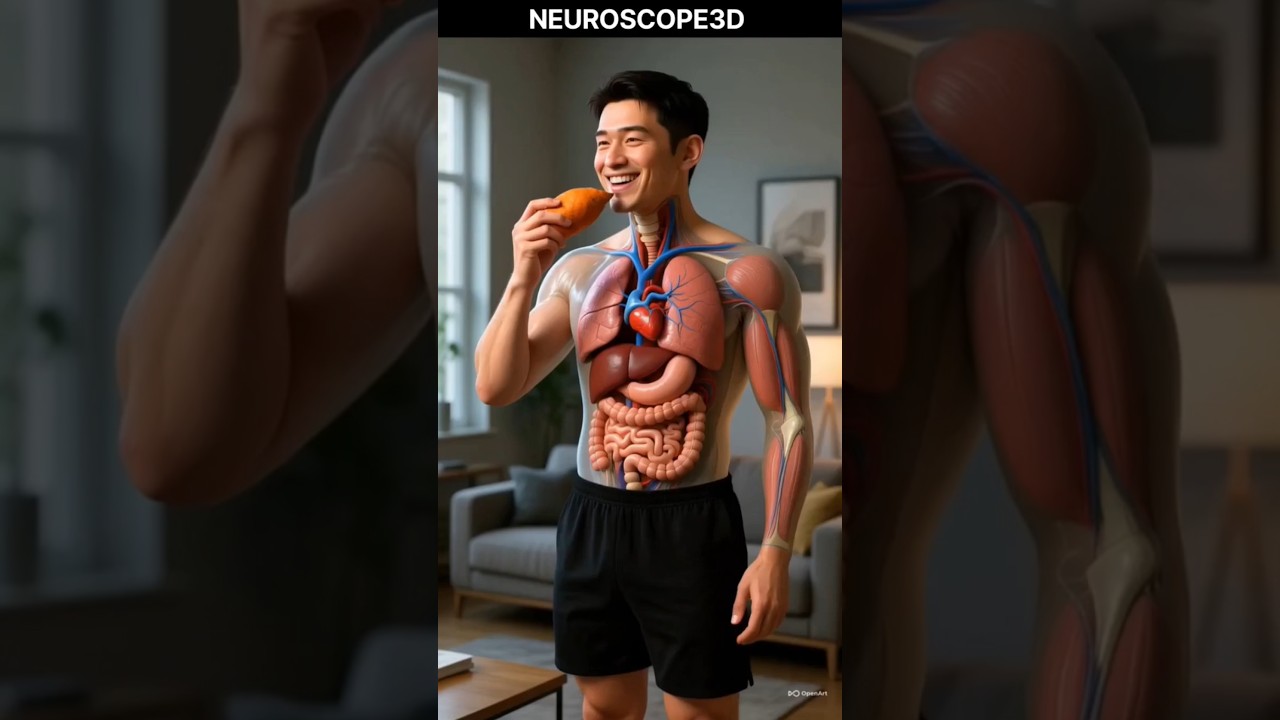 🍠 What Happens When You Eat a Sweet Potato? | 3D Medical Animation