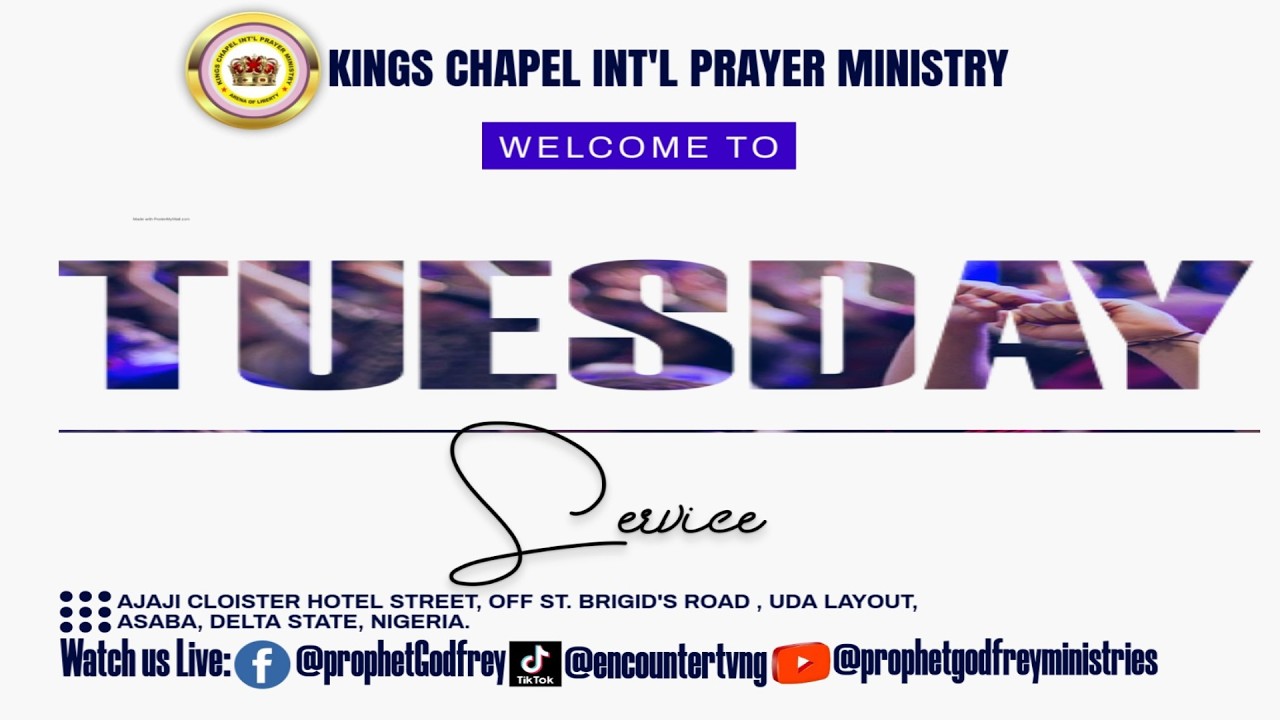 CALLED TO SHINE AS A LIGHT IN A DARK WORLD || KCIPM TUESDAY SERVICE || 17:02:2026