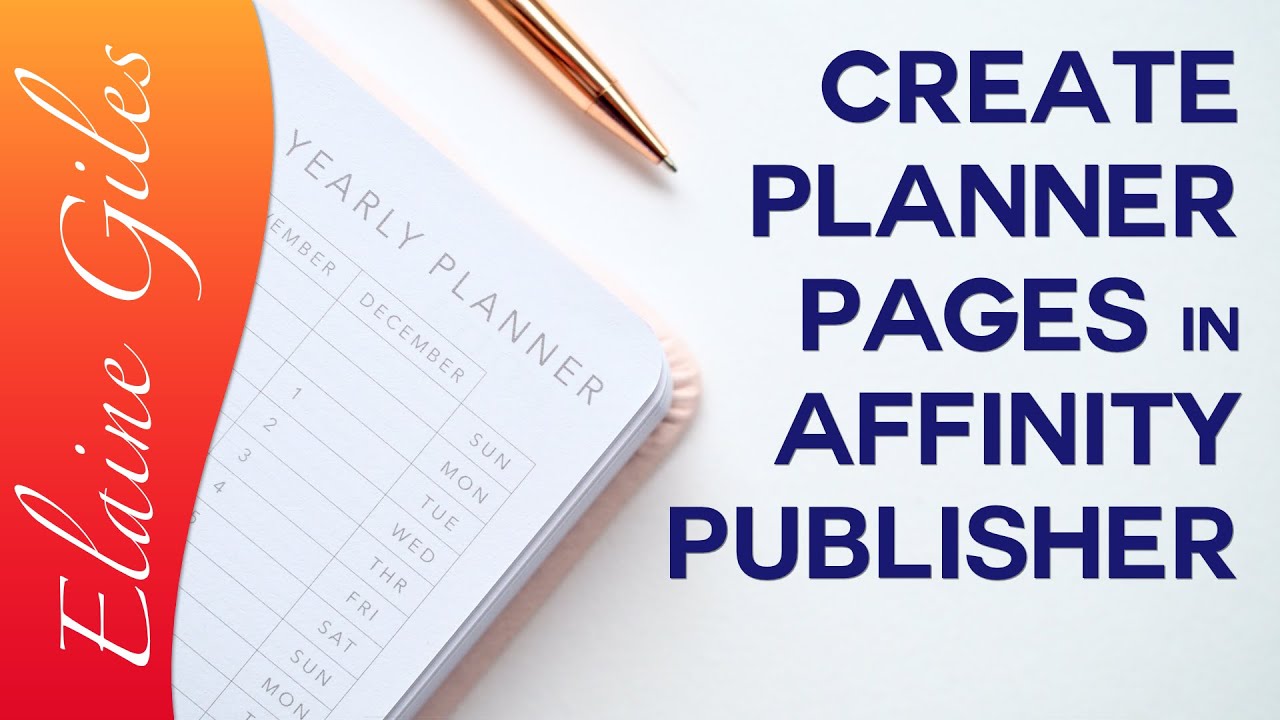 Create Planner Pages in Affinity Publisher