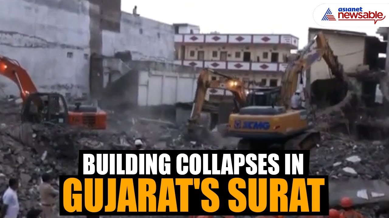 At least 7 dead after six-storey building collapses in Gujarat's Surat | Asianet Newsable