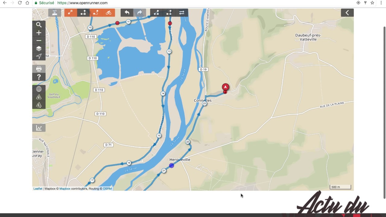 OPENRUNNER - Comment un tracer un parcours pour le Vélo de route