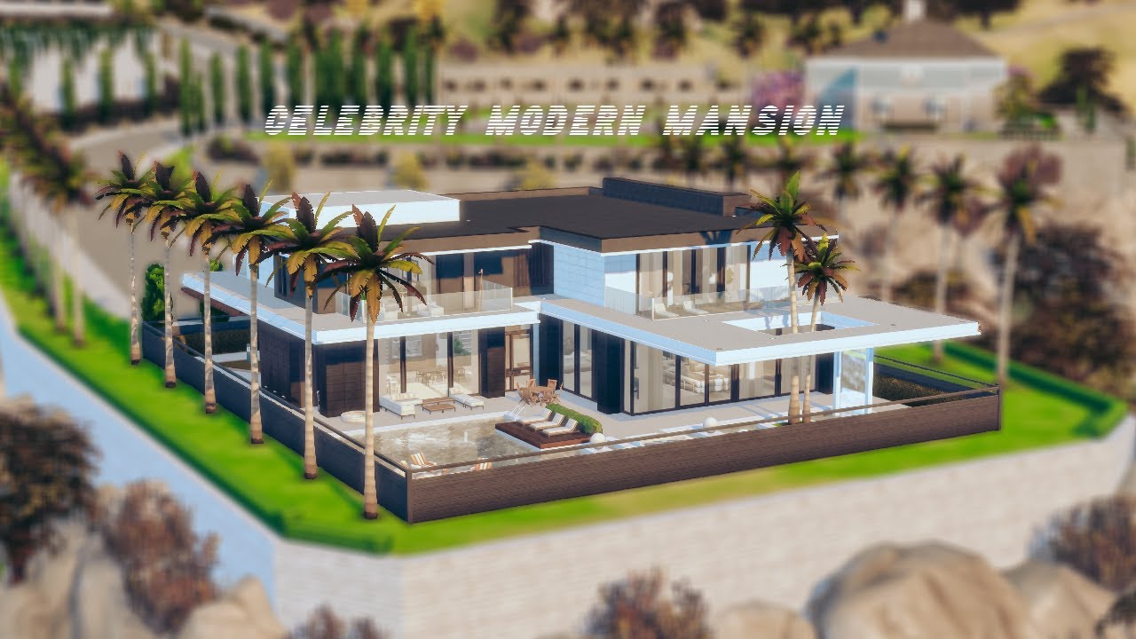 CELEBRITY MODERN MANSION | The Sims 4 Stop Motion Video