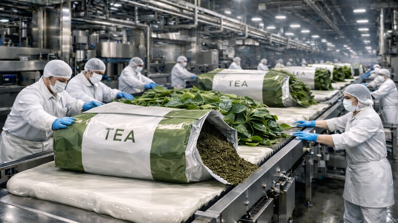 How It's Made: Inside a High-Tech Black Tea Processing Factory #fullprocess  #factory #howitsmade