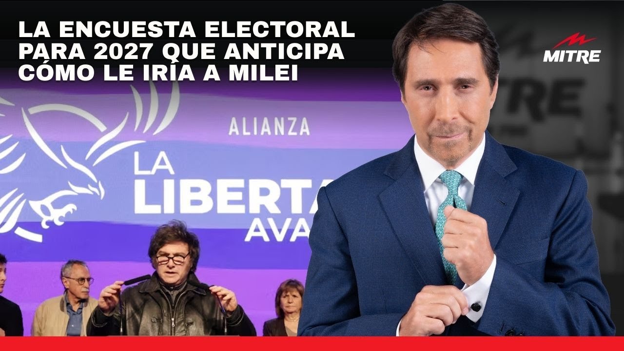 Eduardo Feinmann sobre una encuesta electoral para 2027 que anticipa cómo le iría a Javier Milei