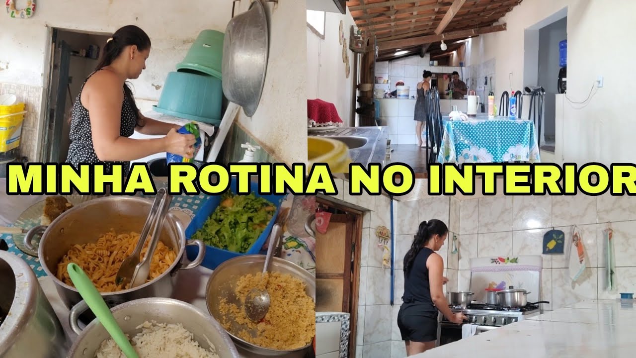 ROTINA NO INTERIOR:FAZENDO ALMOÇO COM A VÓ/LAVANDO ROUPA NO TANQUE/FRUTA DO PÉ E MUITO MAIS 