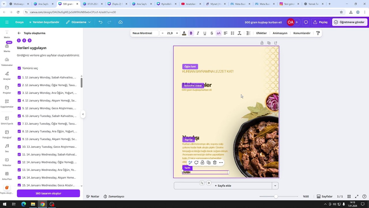 CANVA ile Dijital Tasarım - Toplu Görsel Oluşturma ve meta ile planlı paylaşma
