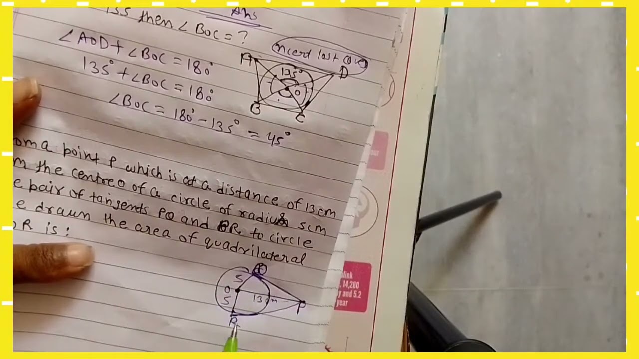 tangent prove theorem |some important ques class 10 maths