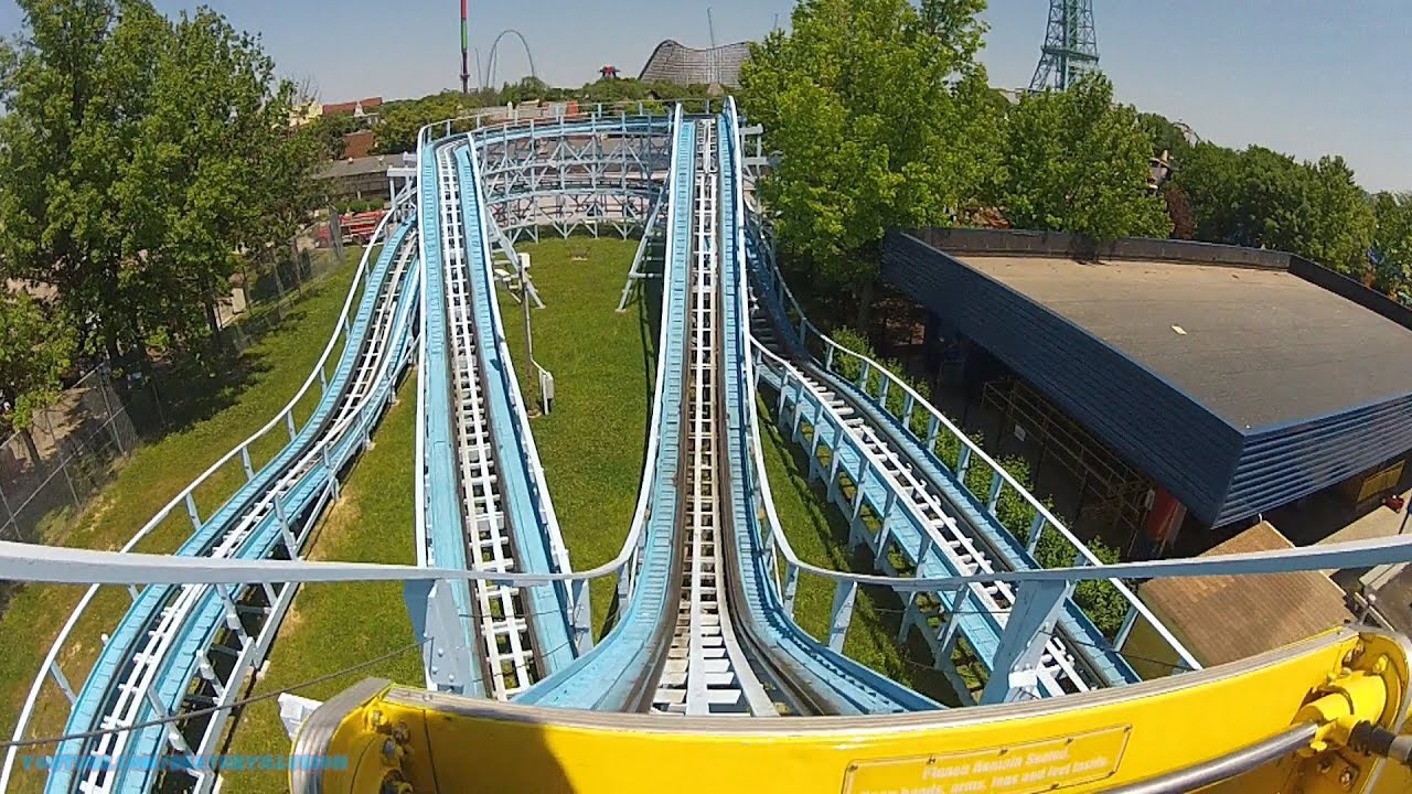 Woodstock Express On-ride Front Seat (HD POV) Kings Island