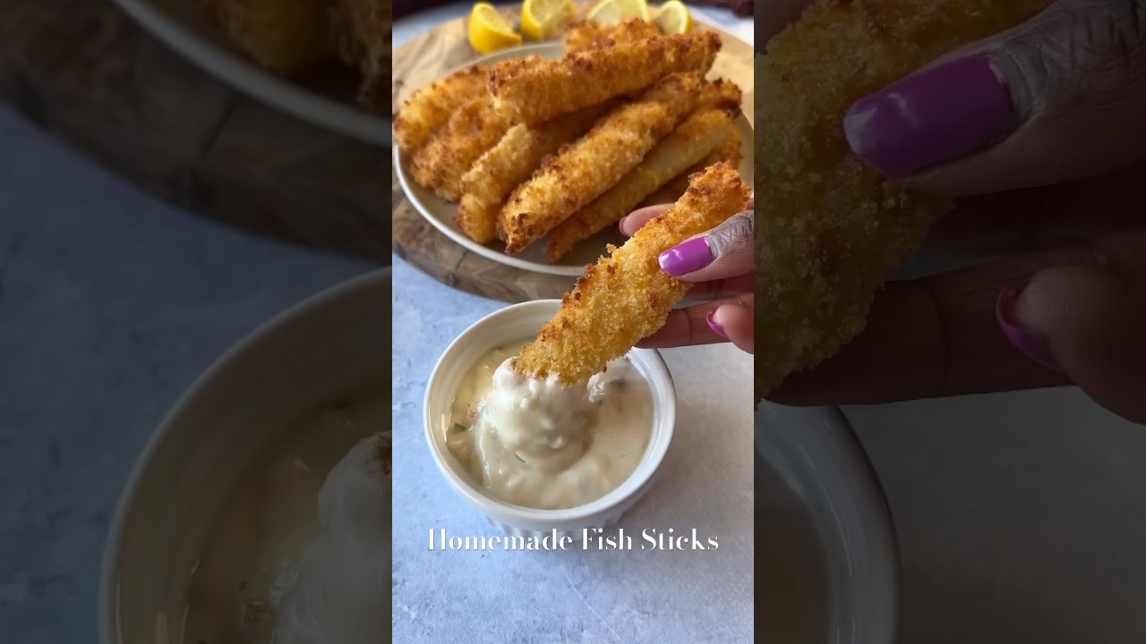 Homemade Fish Sticks are simple! #fishstick #fishsticks #fishrecipe #fishrecipes #seafoodrecipe