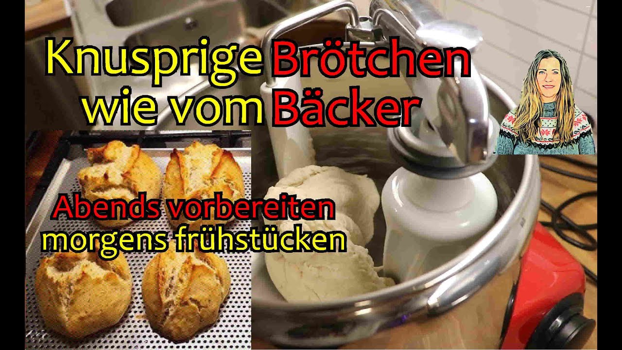 Knusprige Brötchen wie vom Bäcker - abends vorbereiten, morgens warm frühstücken :-)