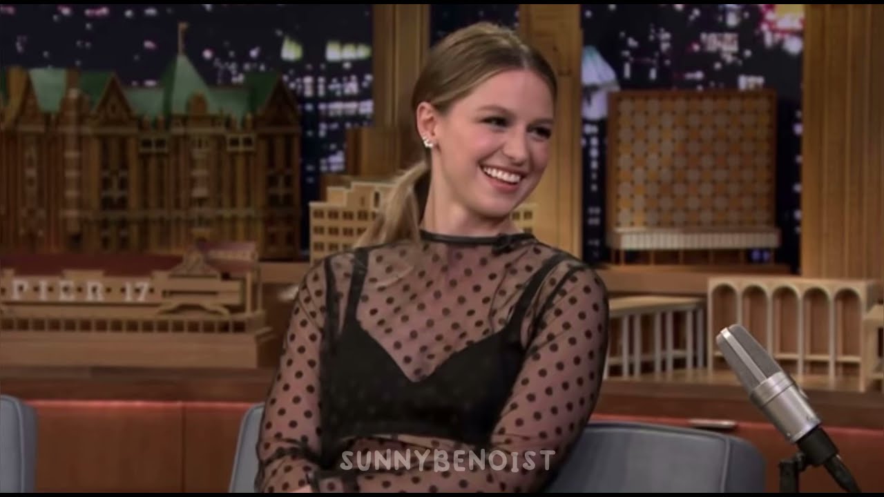 Melissa Benoist being chaotic and adorable for 3 minutes straight