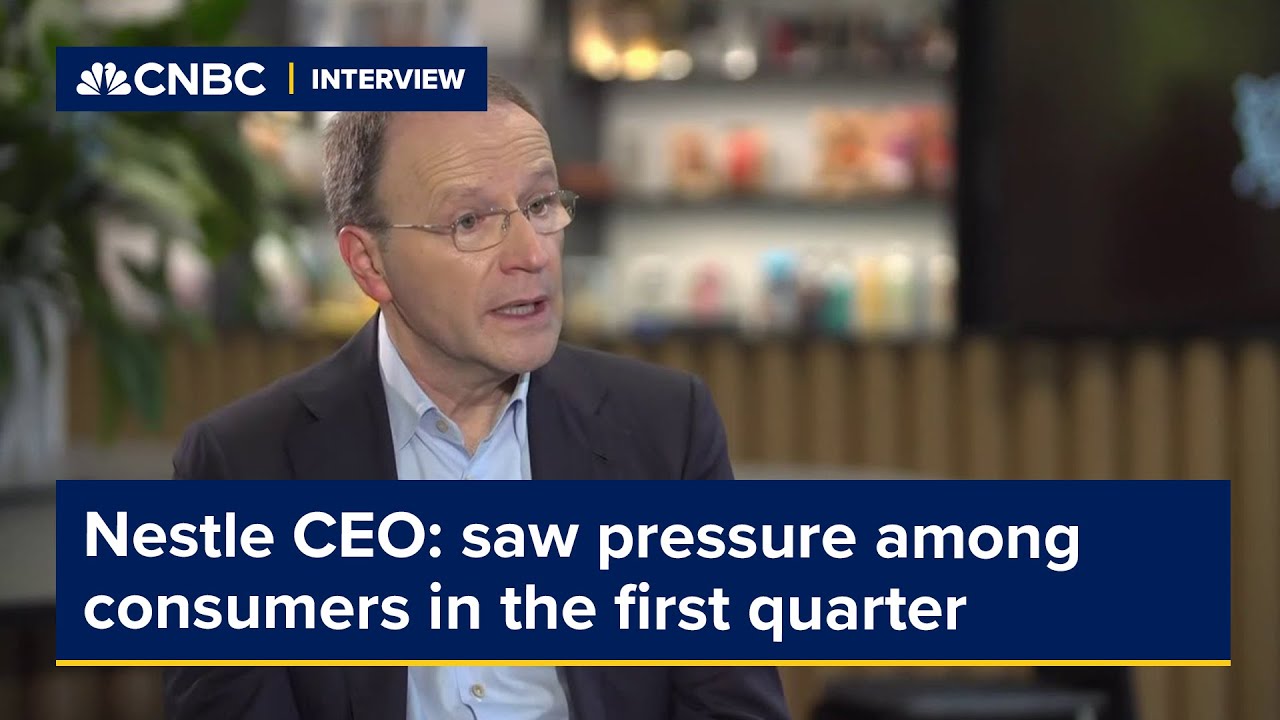 Nestle CEO: saw pressure among consumers in the first quarter