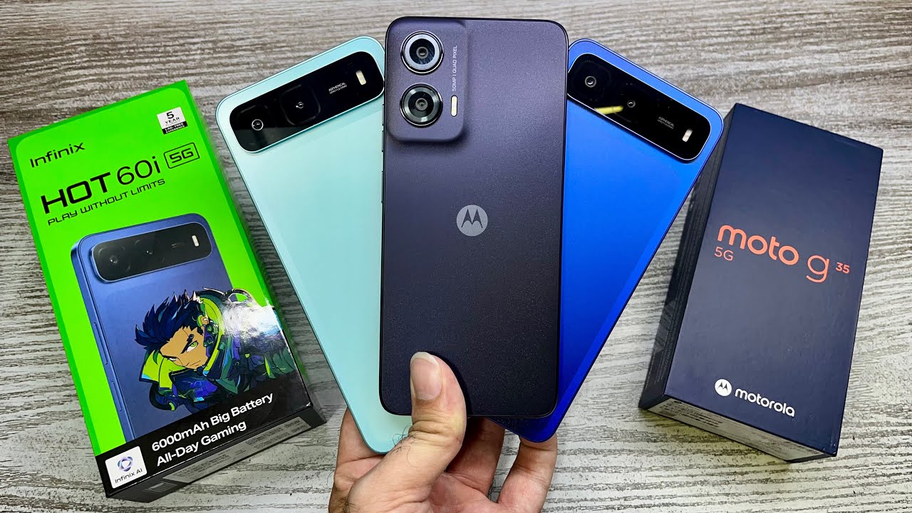 Infinix Hot 60i 5g vs Moto G35 5g - Best Konsa ? | Rs 8900 🔥 |  Gaming Processor 🎮| Best Camera 📸