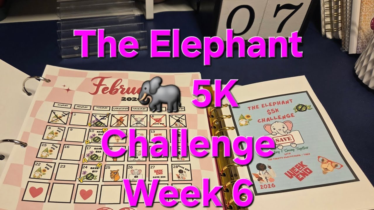 The Elephant 🐘 5K Challenge Week 6 |$103 saved
