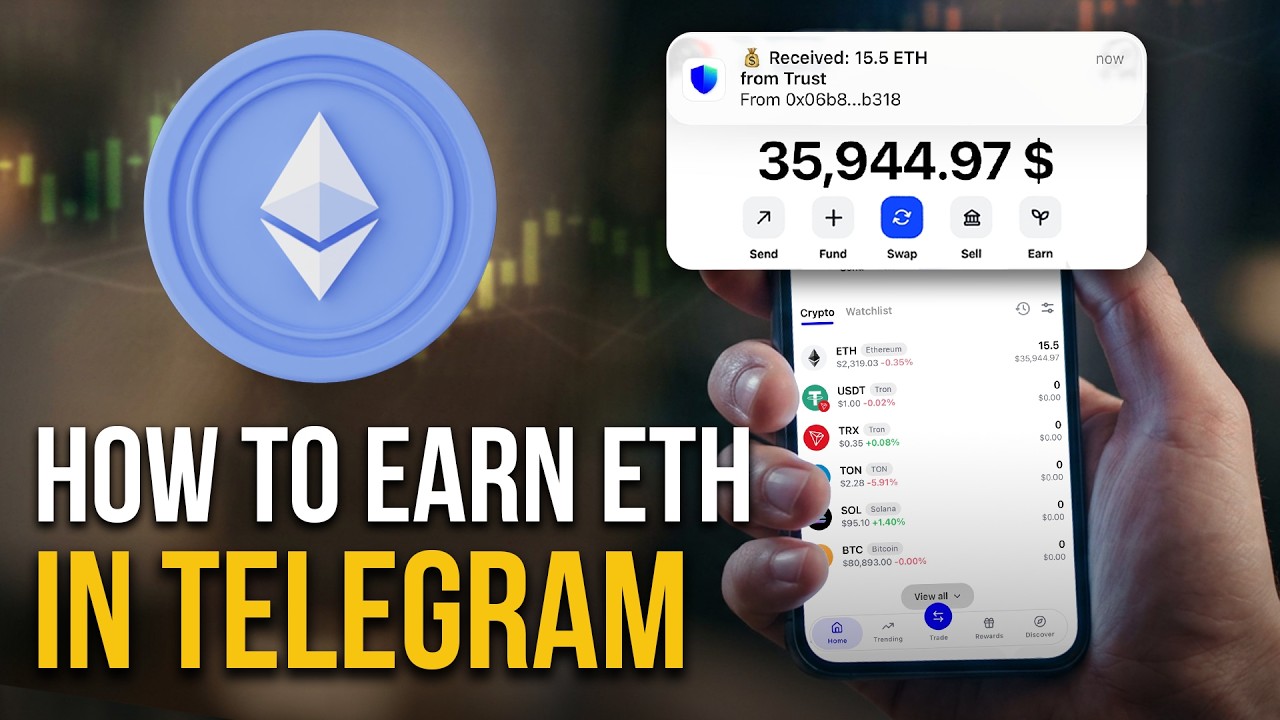 Telegram-бот зарабатывает деньги в ETH | Проверенная реальная система пассивного дохода