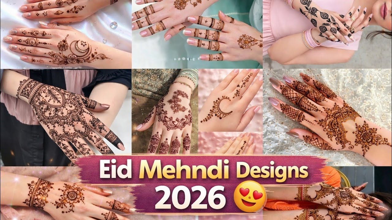 2026 Eid mehndi 🤩Look elegant designs  #mehndi #mehndidesign #mehandi #eidspecial #chandratmubarak 