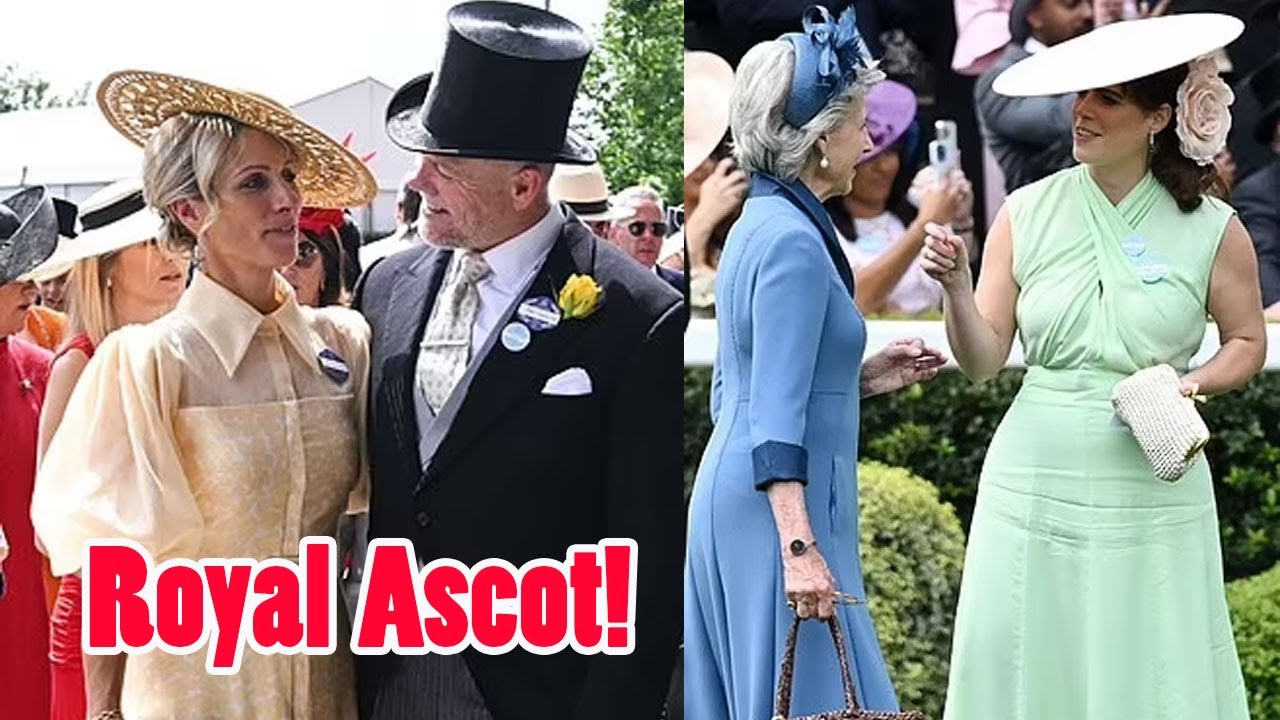 Glamorous Zara and Princess Eugenie join the royal family at Royal Ascot