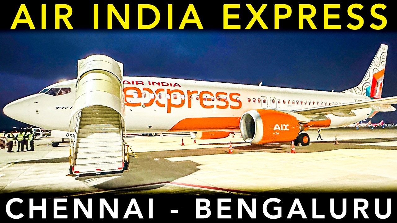 Flying AIR INDIA EXPRESS Boeing B737MAX8 | India's LARGEST B737MAX8 operator | Chennai to Bengaluru