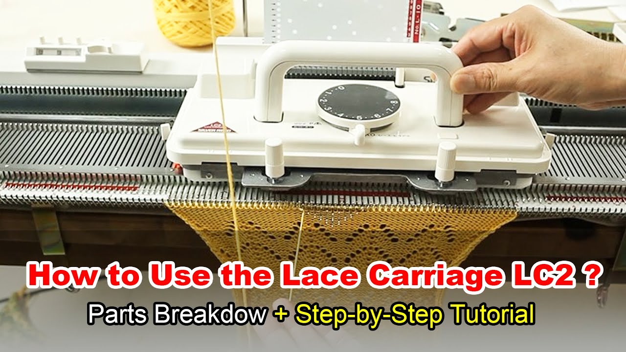 How Does LC2 Create Stunning Lace on knittingmachine? | knittingmachine | beginnerknitting | sk280