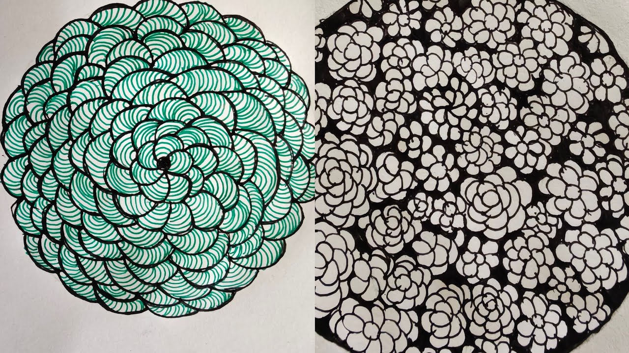 “From Blank Page to Beautiful Patterns | Zentangle Art Journey”@shailineart 